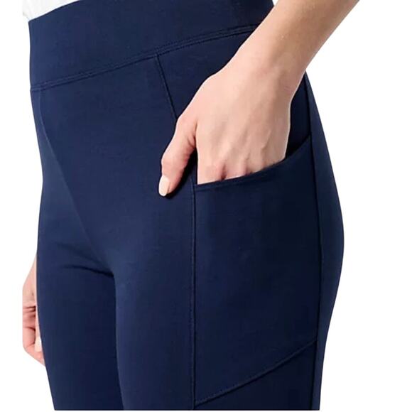 QVC Denim&Co Reg Yoga Stretch Lightly Boot Pant w/Pockets Brown NWOT Size XS - Picture 3 of 8